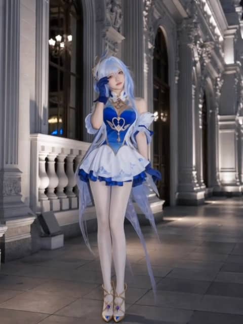 之前的奥黛塔 ω ﾉ 原神 原神cos 奥黛塔 cos cosplay