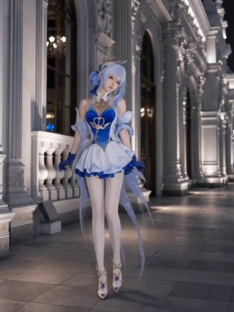 之前的奥黛塔 ω ﾉ 原神 原神cos 奥黛塔 cos cosplay