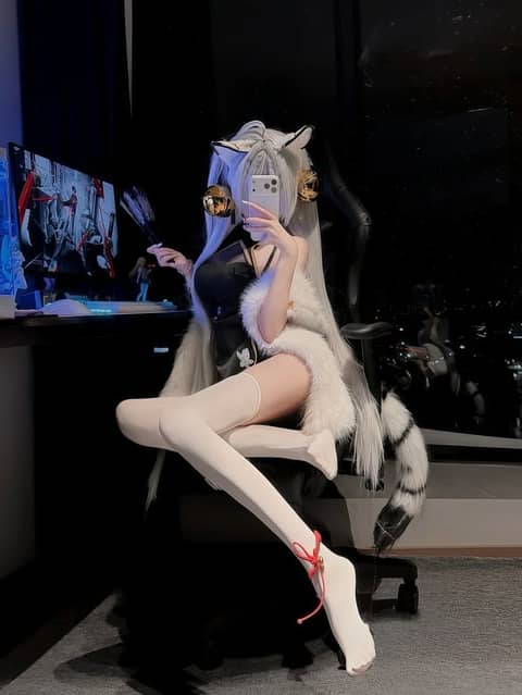 喵 虎啸风生 cos 白虎娘