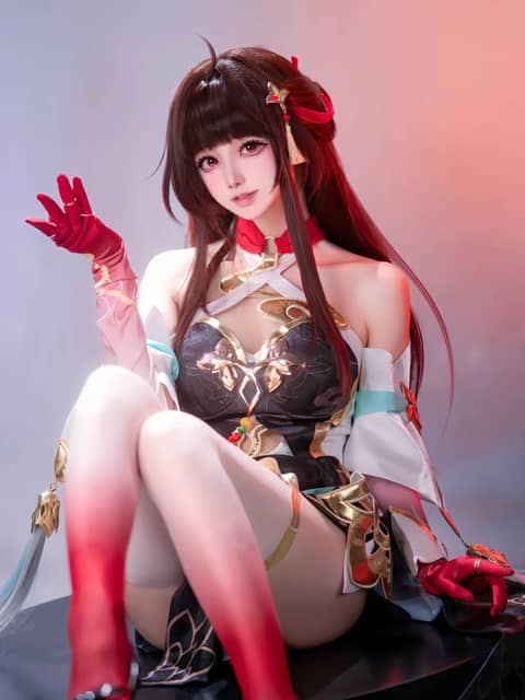 妾身是罗浮丹鼎司司鼎 灵砂 cos 灵砂 灵砂cos 崩坏星穹铁道 碧羽飞黄射天